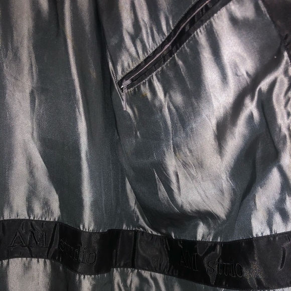 Andrew Marc AM Studio black overcoat M - Picture 5 of 8